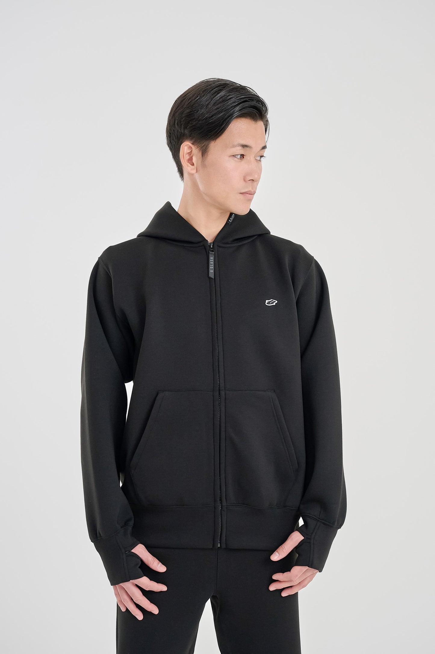 Reflective utility full zip hoodie