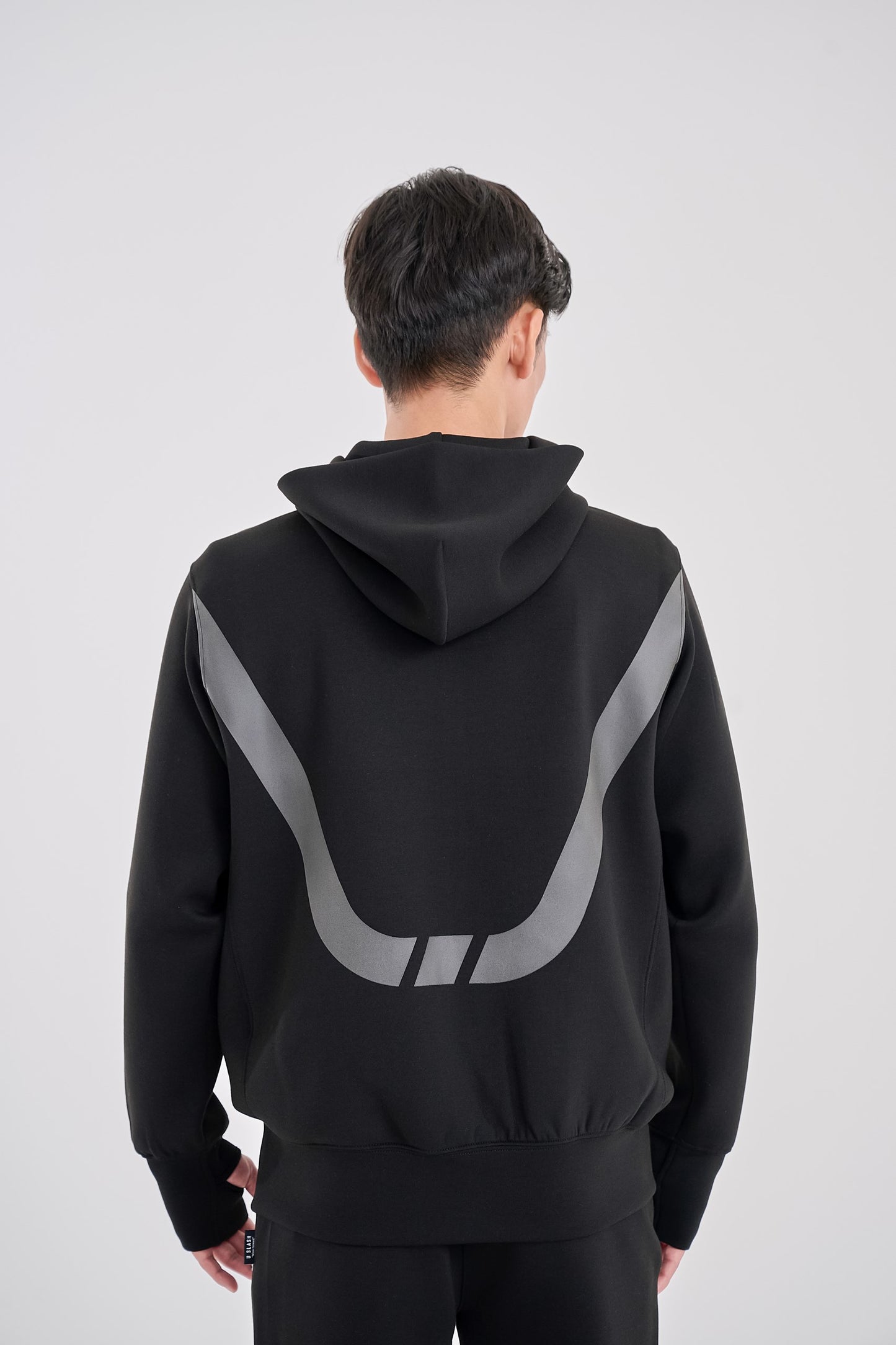 Reflective utility full zip hoodie