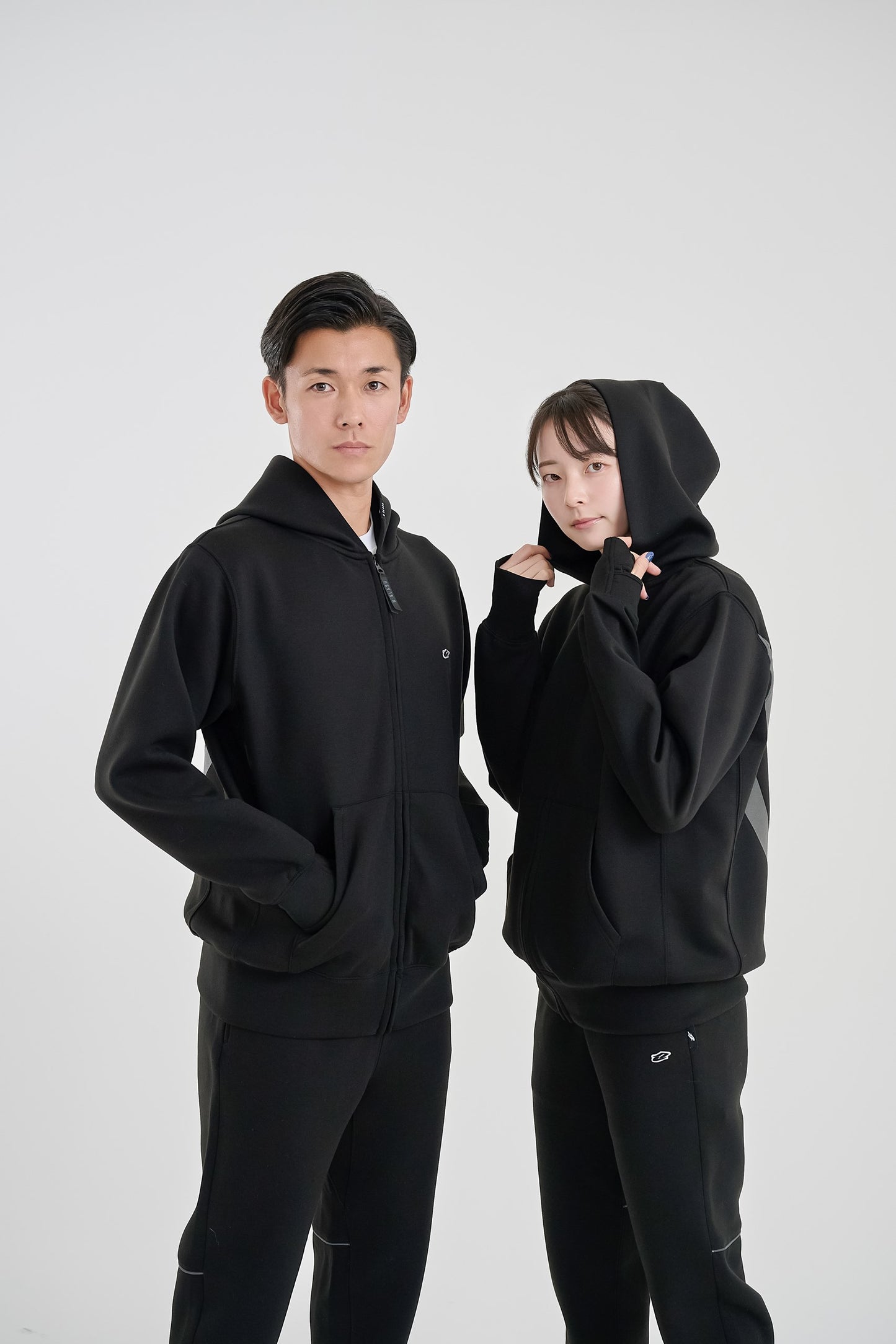 Reflective utility full zip hoodie