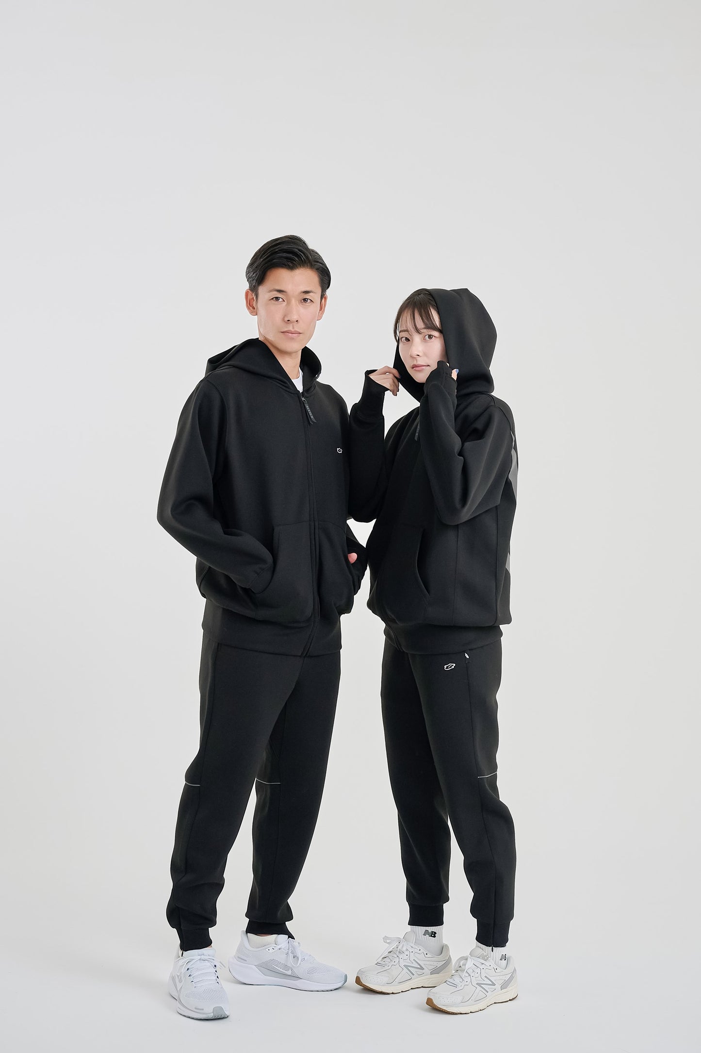 Reflective utility full zip hoodie