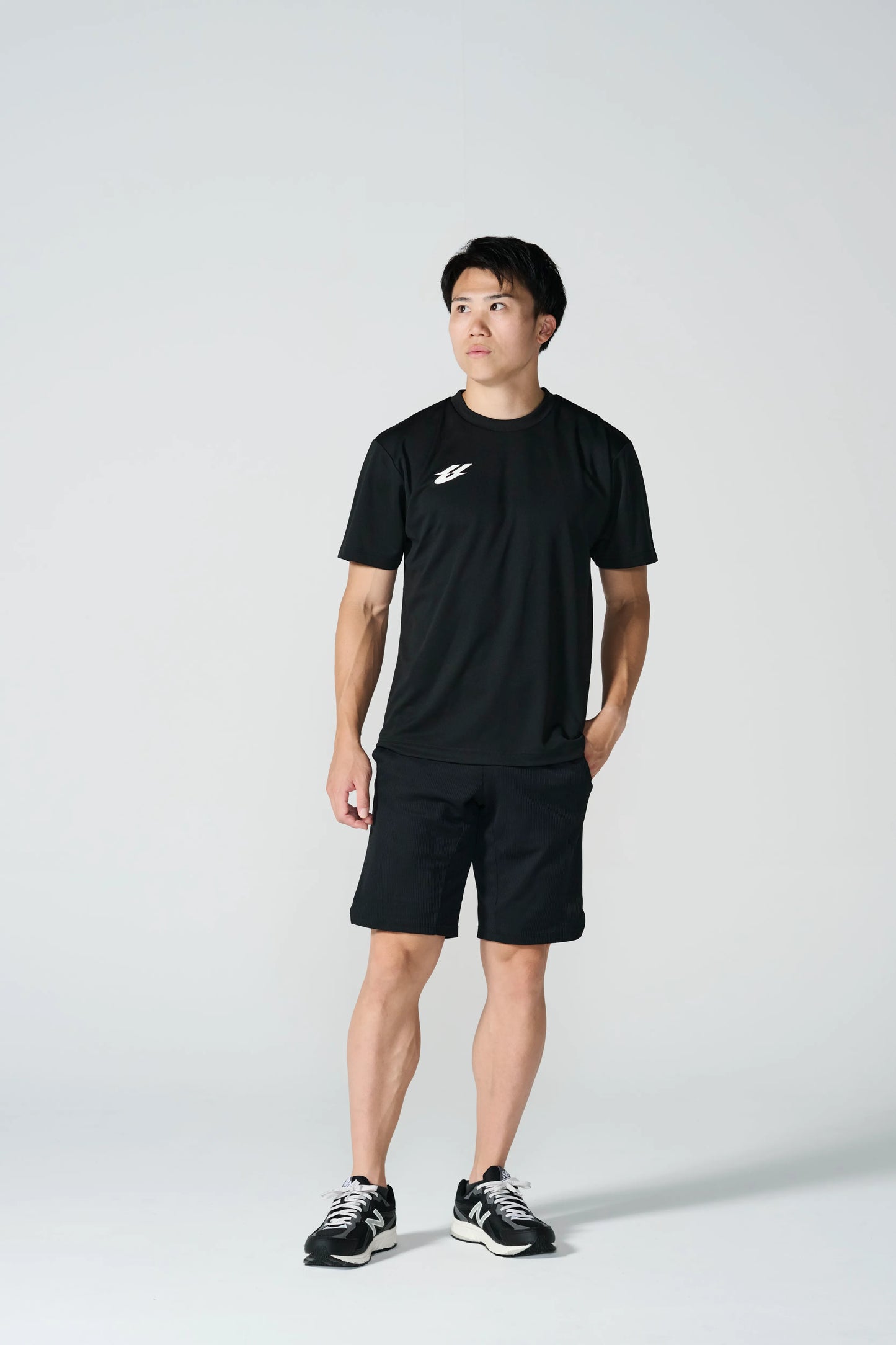 UT5S-A03Moving practice shirt H/S Black